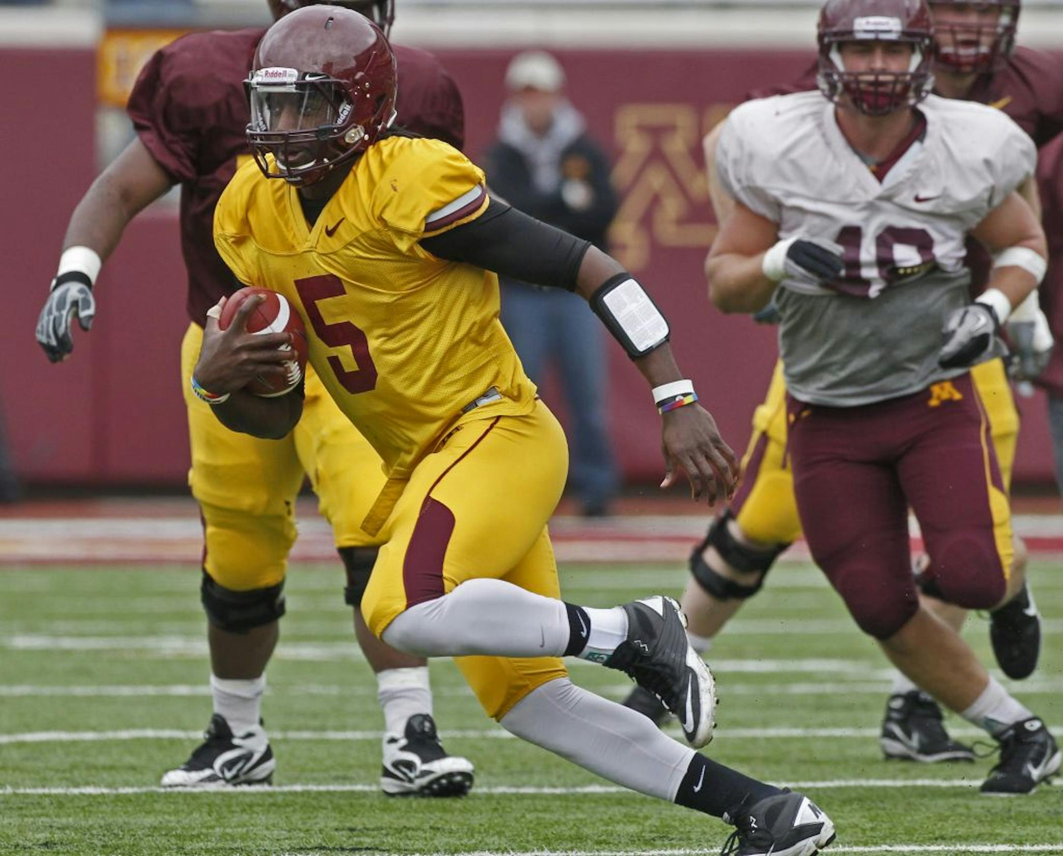 Gophers quarterback MarQueis Gray (5)