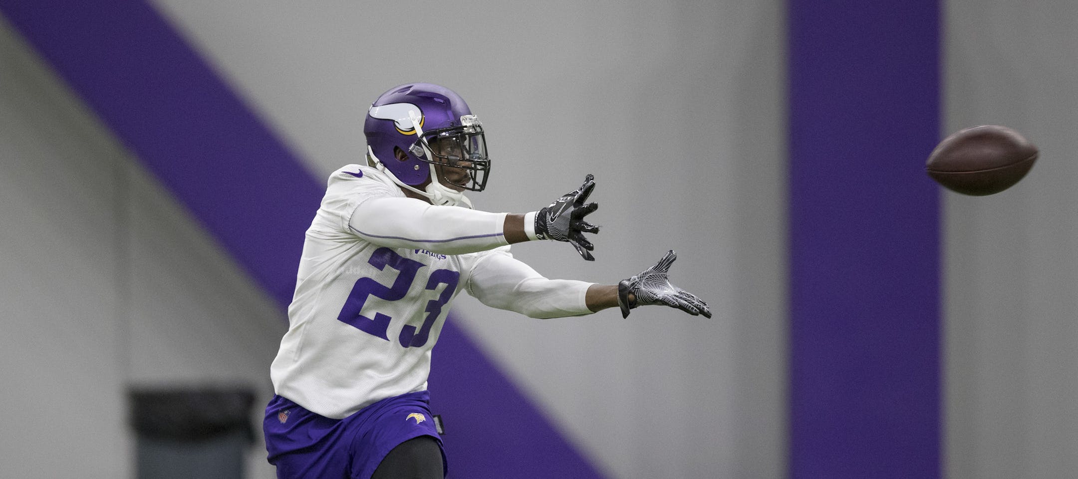 Minnesota Vikings defensive back George Iloka (23) during practice at TCO Performance Center Thursday September 20, 2018 in Eagan, MN. ] JERRY HOLT ï jerry.holt@startribune.com