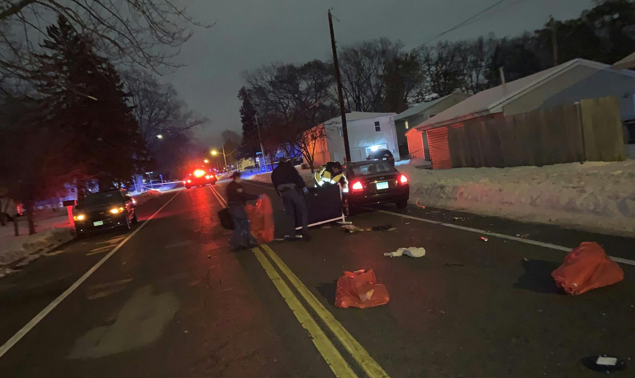 St. Paul police photo: A woman was killed Thursday evening when she was hit by a vehicle in St. Paul.