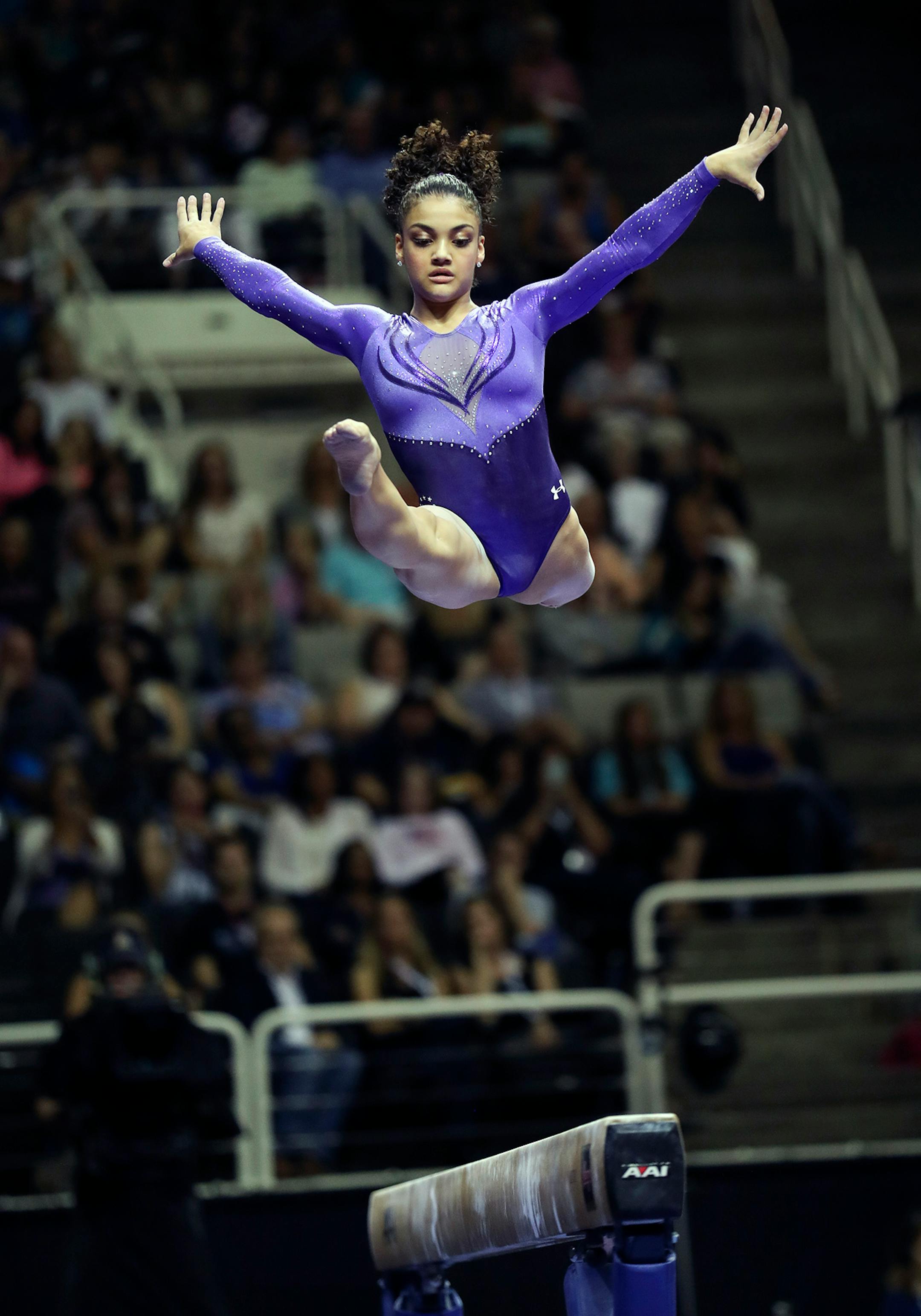 Day 1 - Laurie Hernandez performed well and rose to 2nd place after the first day of competition.