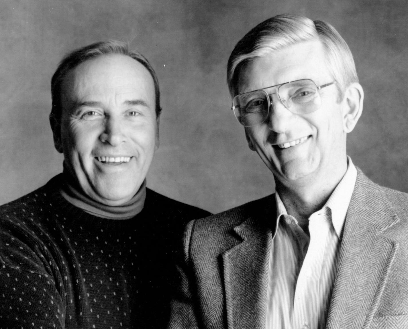 Roger Erickson, right, is shown with his longtime WCCO Radio partner Charlie Boone in 1992.