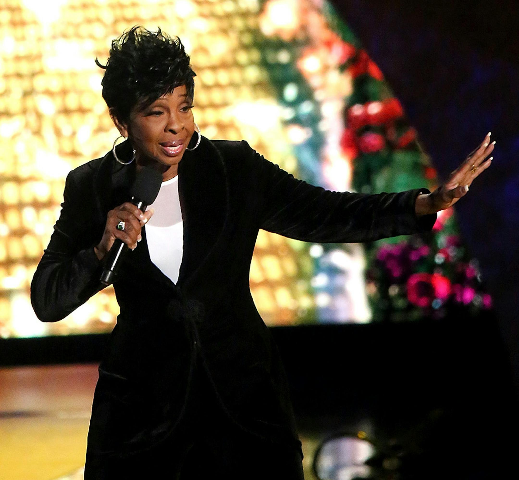 LOS ANGELES, CA - SEPTEMBER 25: Gladys Knight performs onstage at "Q 85: A Musical Celebration for Quincy Jones" presented by BET Networks at Microsoft Theater on September 25, 2018 in Los Angeles, California. (Photo by Maury Phillips/Getty Images for BET) ORG XMIT: 775232675