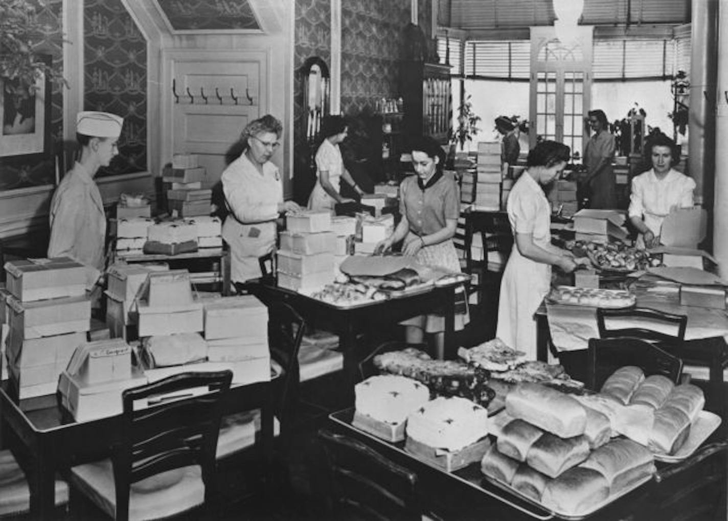 Behind the scenes at the bustling Richards Treat Cafeteria.