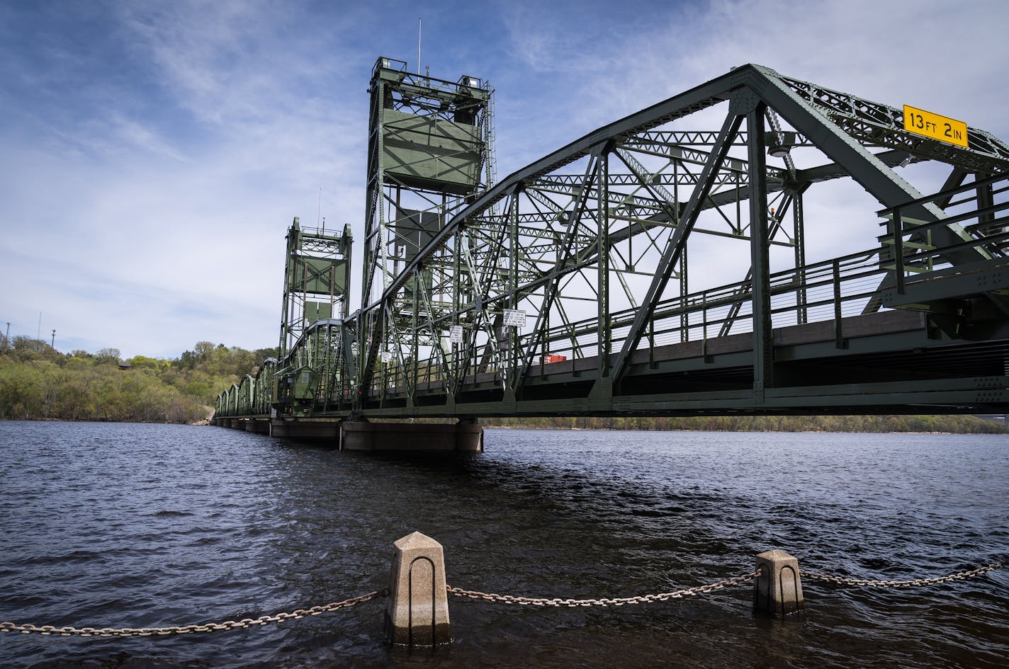 Final construction work being done on the Stillwater Lift Bridge in downtown Stillwater. ] LEILA NAVIDI &#x2022; leila.navidi@startribune.com BACKGROUND INFORMATION: Construction work on the Stillwater Lift Bridge in downtown Stillwater on Thursday, May 7, 2020. Final renovations got underway this week on the Stillwater Lift Bridge, a historic structure closed to traffic since 2017. It's scheduled to reopen at the end of this month, but not to cars. It will serve as a key link in a 4.7-mile walk