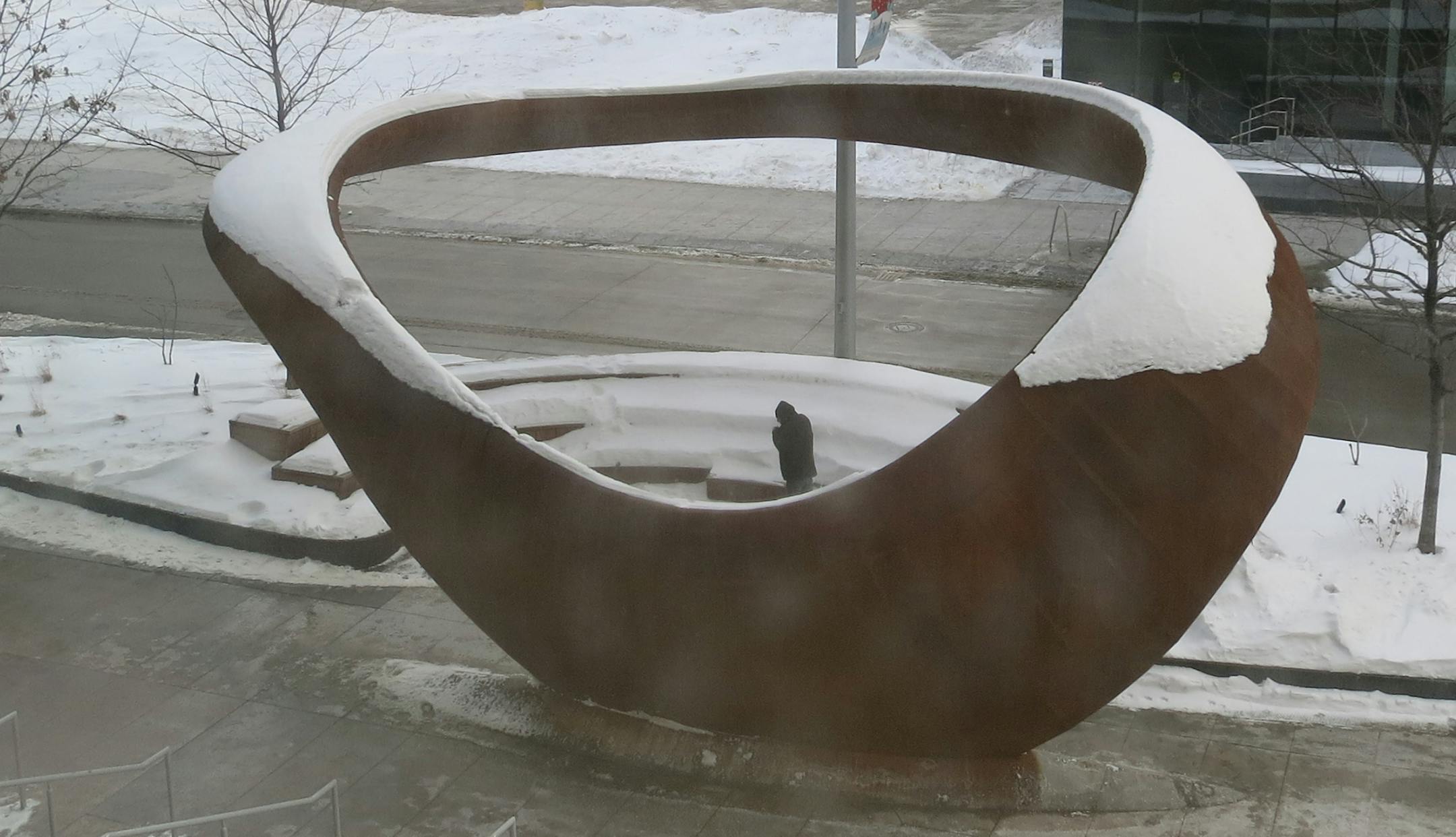 Nimbus sculpture, Minneapolis Central Library, Nicollet Mall Kay Hayes, Minneapolis