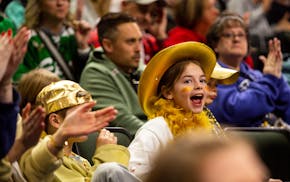 Chanhassen fans showed up dressed for the occasion, heavy on gold, for their team's first try at a state championship.