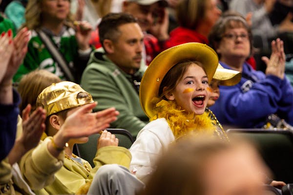 Chanhassen fans showed up dressed for the occasion, heavy on gold, for their team's first try at a state championship.