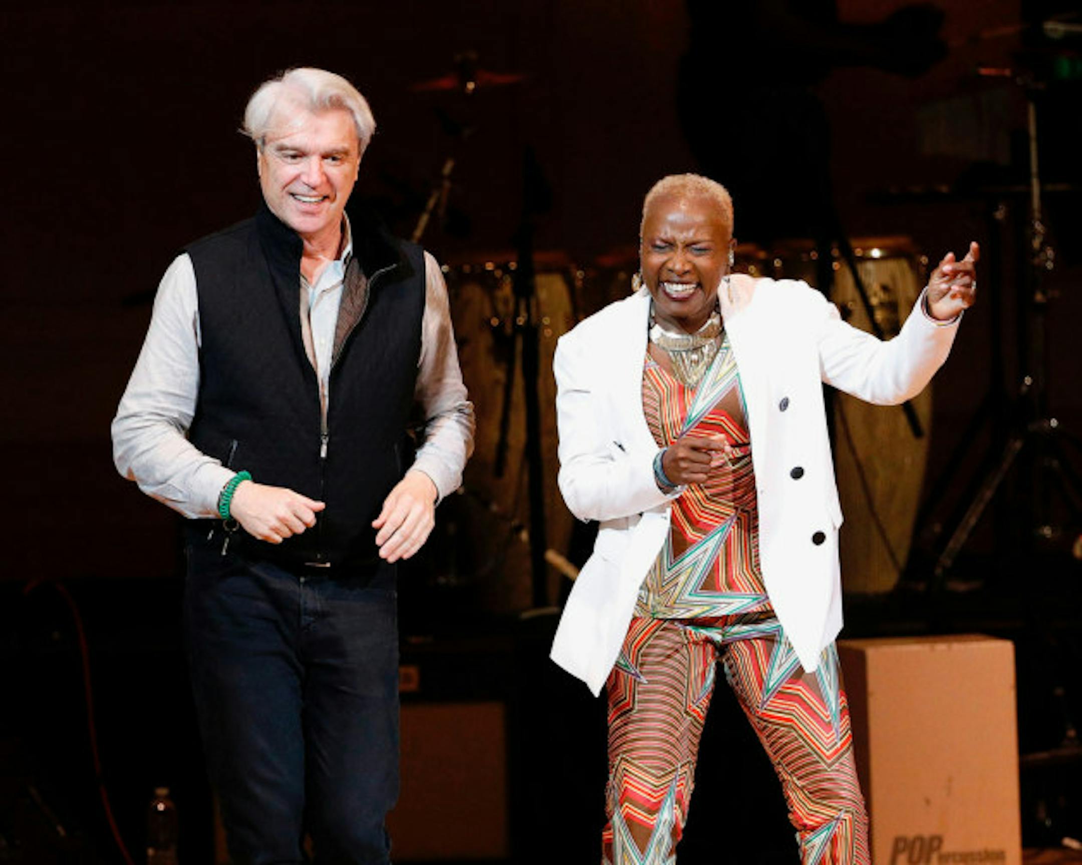 David Byrne and Angelique Kidjo/ Photo by Taylor Hill/ FilmMagic