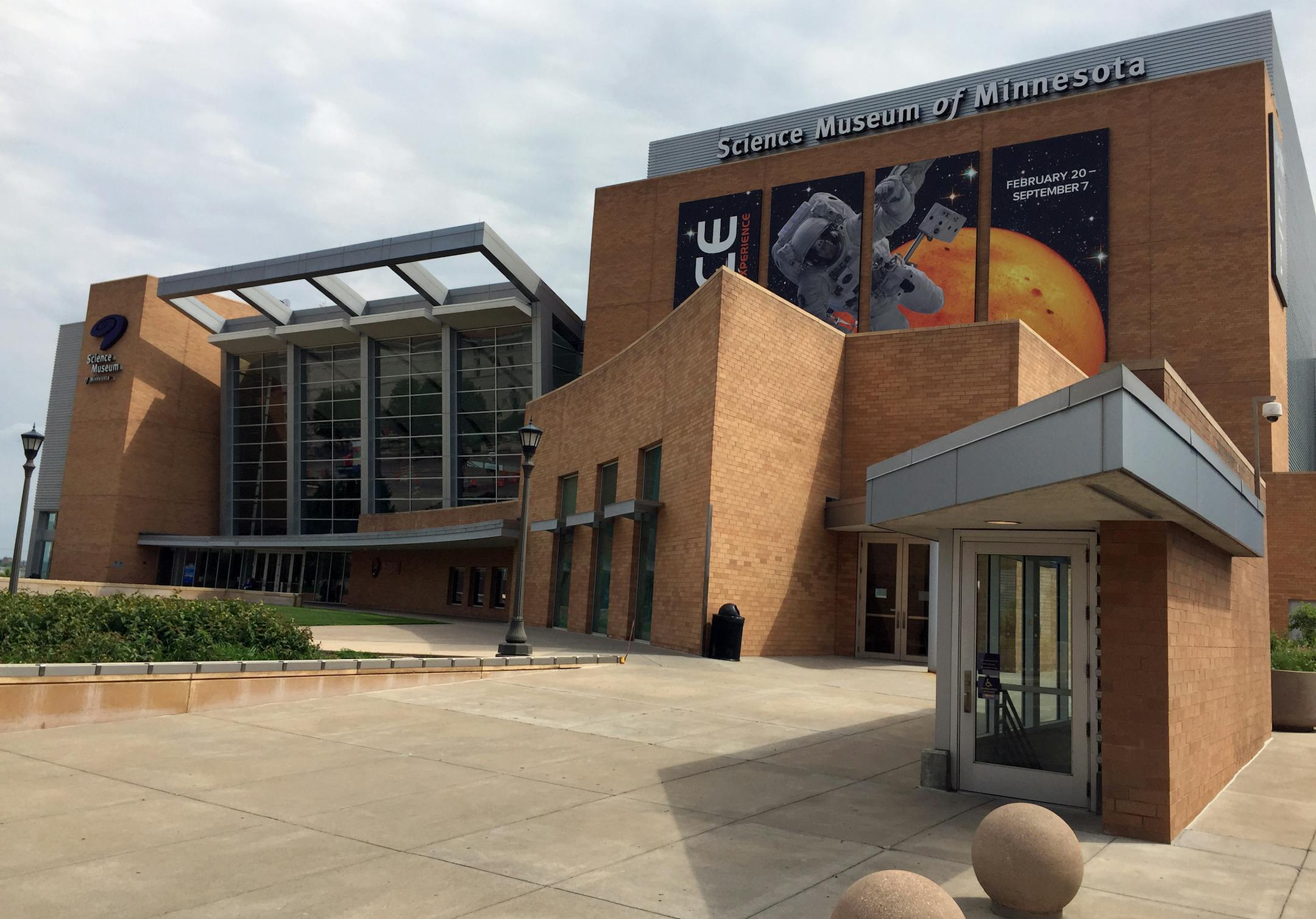 This photo shows the Science Museum of Minnesota in St. Paul, Minn., Wednesday, June 24, 2015. The museum, a major tourist attraction that opened its new, $100 million home just 15 years ago, has serious water infiltration problems that could leave state taxpayers with a hefty repair bill. (AP Photo/Kyle Potter) ORG XMIT: MIN2015062512365537