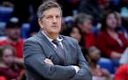 New Orleans Pelicans assistant coach Chris Finch takes over for New Orleans Pelicans head coach Alvin Gentry after Gentry was ejected for a second tec