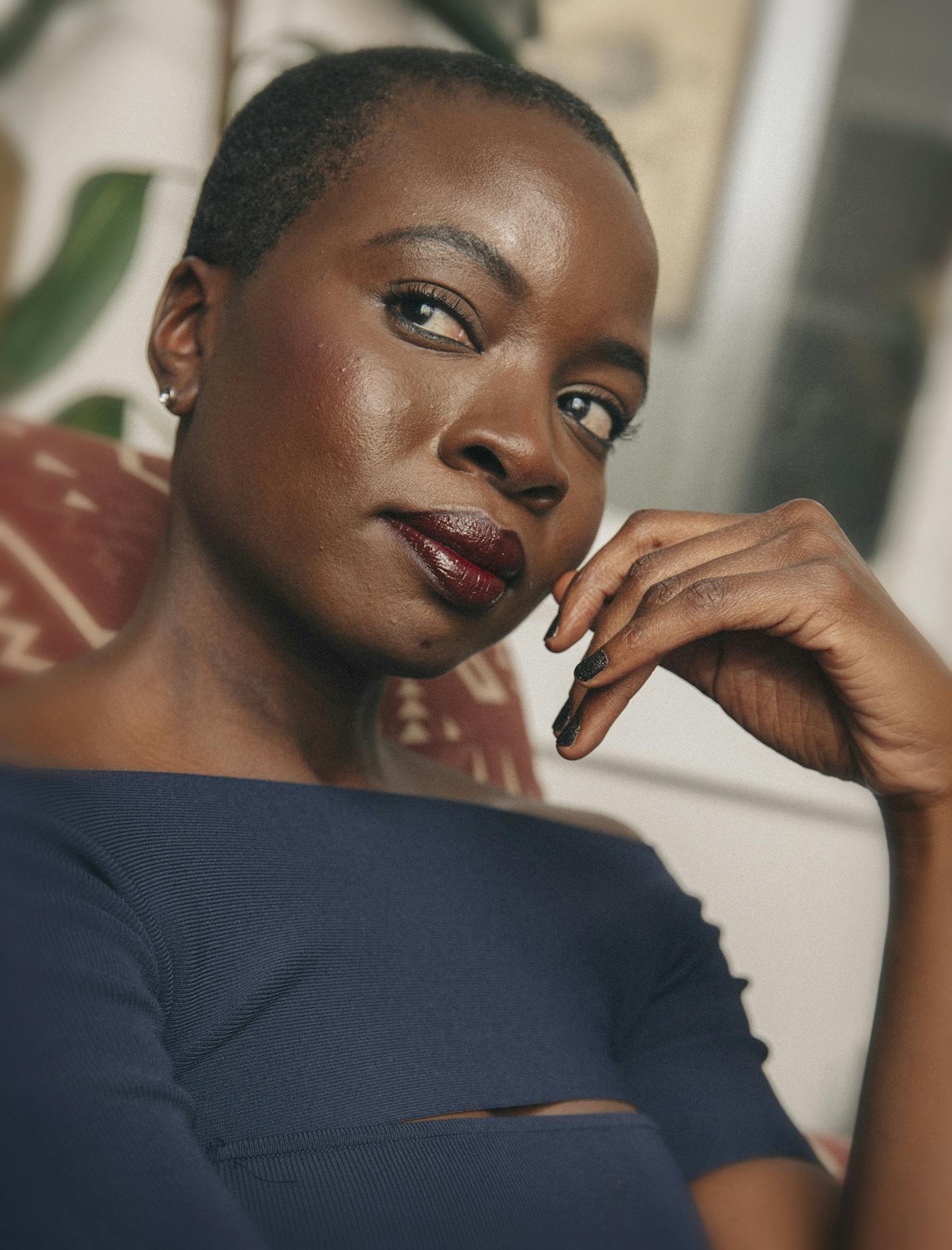 The writer and actor Danai Gurira, a daughter of Zimbabwean immigrants, in Los Angeles, Jan. 17, 2018. Gurira, best known as Michonne on "The Walking Dead," is part of a new trend in theater of playwrights who are daughters of immigrants from Africa bringing first-generation stories to the stage. (Elizabeth Weinberg/The New York Times) ORG XMIT: XNYT47 ORG XMIT: MIN1803121111177771