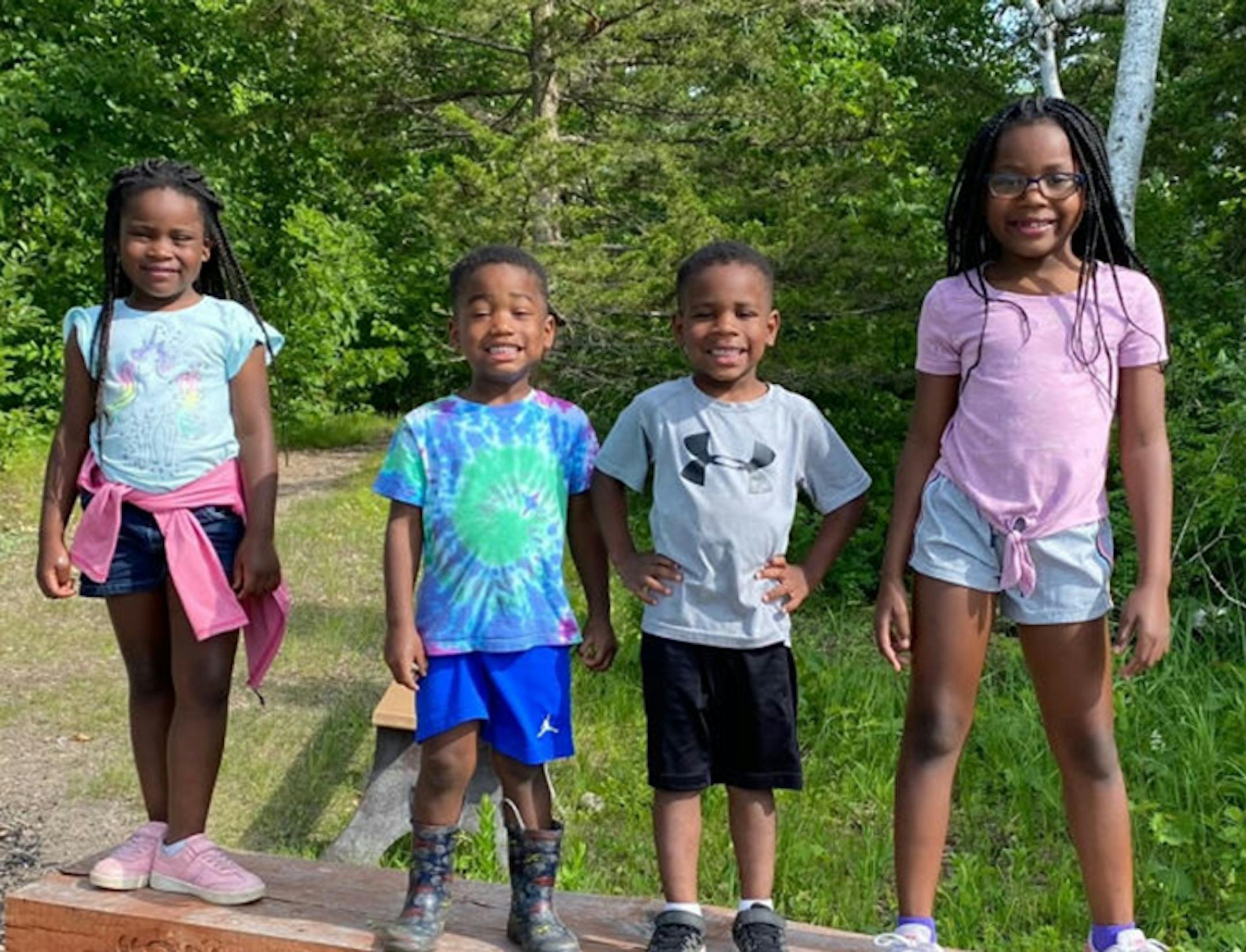Minnesota's Waitig children are siblings (from left) Willaysha, Willie, William and Willaniya.
