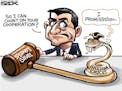 Sack cartoon: Paul Ryan and the Freedom Caucus