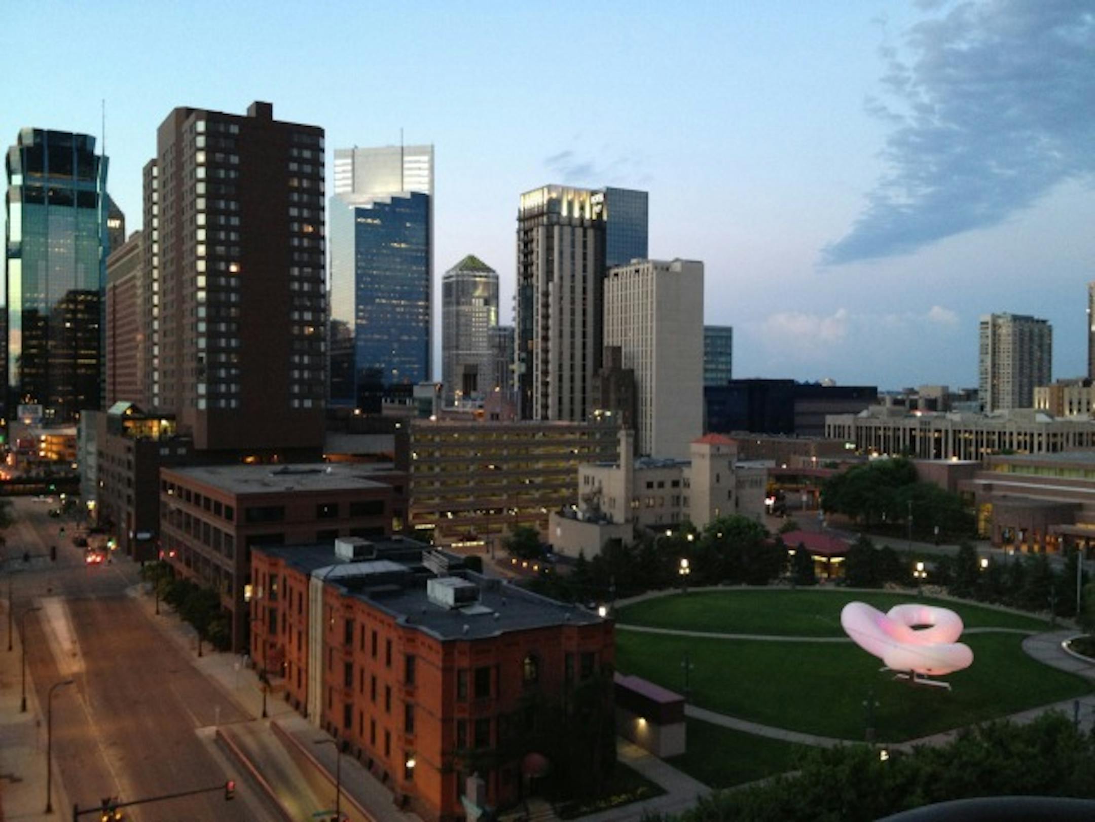 Minneapolis Interactive Macro Mood Installation (MIMMI), 2013 plaza installation