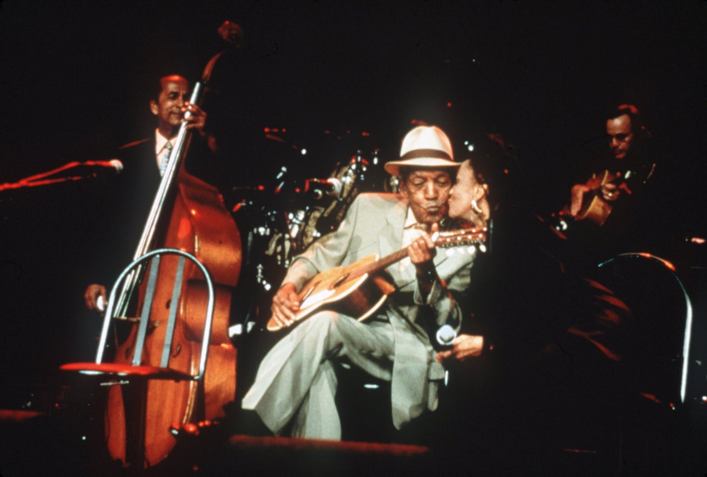 Legendary Cuban jazz performers jam in documentary film "The Buena Vista Social Club" (1999), directed by Wim Wenders. Handout photo.