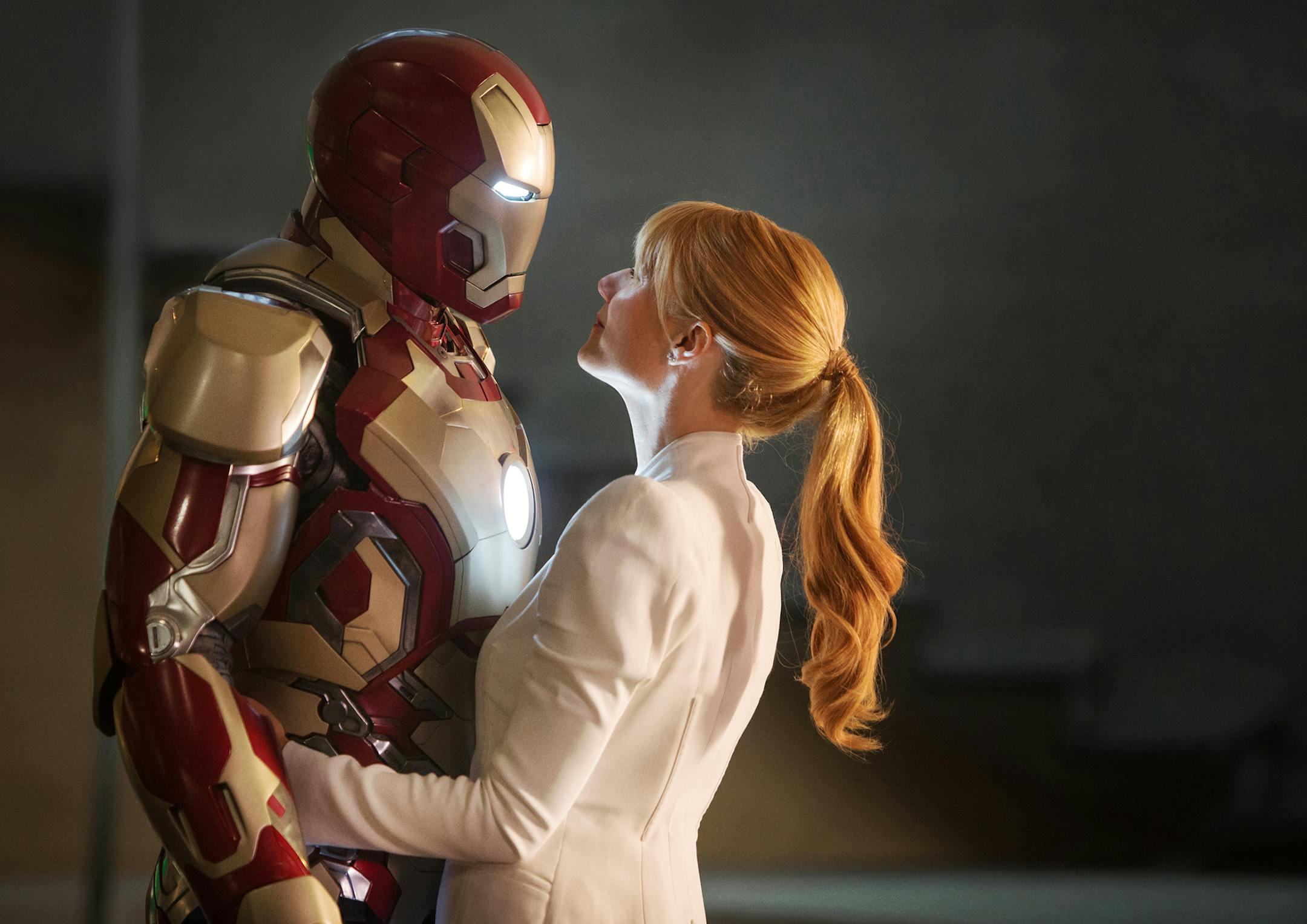 Disney-Marvel Studios Gwyneth Paltrow as Pepper Potts with in a scene from "Iron Man 3." ORG XMIT: MIN1304301018312460