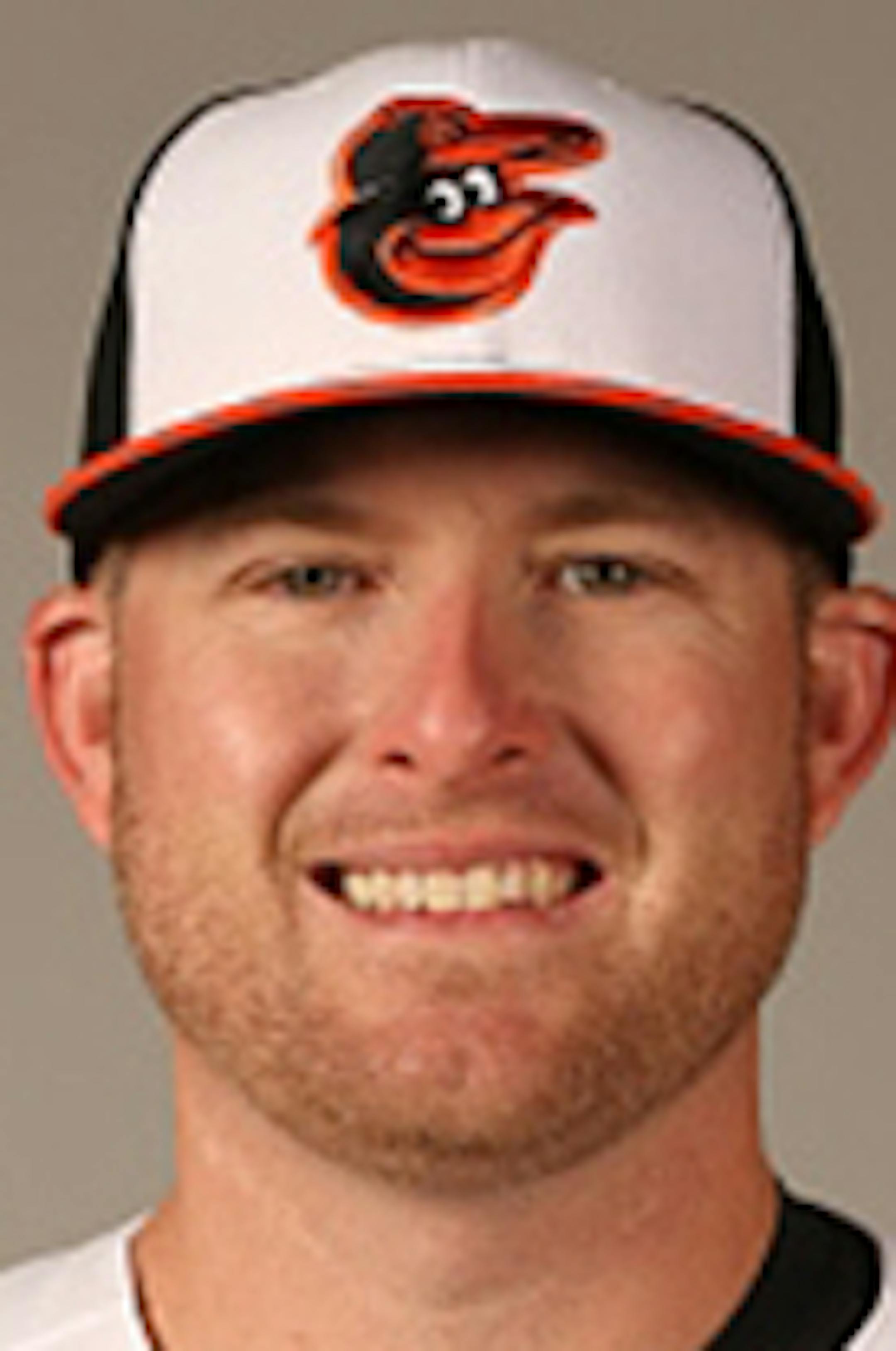 SARASOTA, FL - FEBRUARY 28: Mark Trumbo #45 of the Baltimore Orioles poses during Photo Day on Sunday, February 28, 2016 at Ed Smith Stadium in Sarasota, Florida. (Photo by Robbie Rogers/MLB Photos via Getty Images) *** Local Caption *** Mark Trumbo