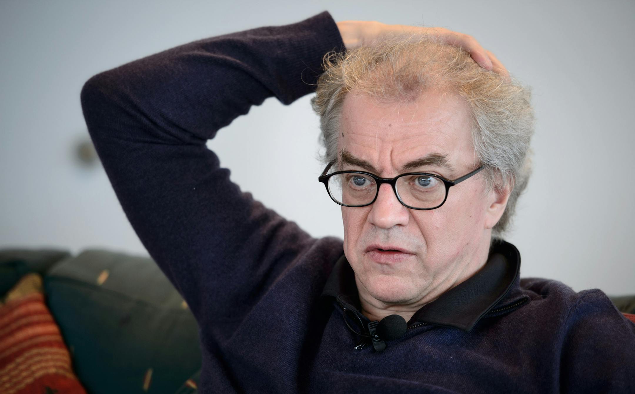Osmo Vanska in his office in Orchestra Hall on the eve of his concert with the Minnesota Orchestra that will feature the music that received a Grammy Award in February. ] GLEN STUBBE * gstubbe@startribune.com Wednesday, March 26, 2014.