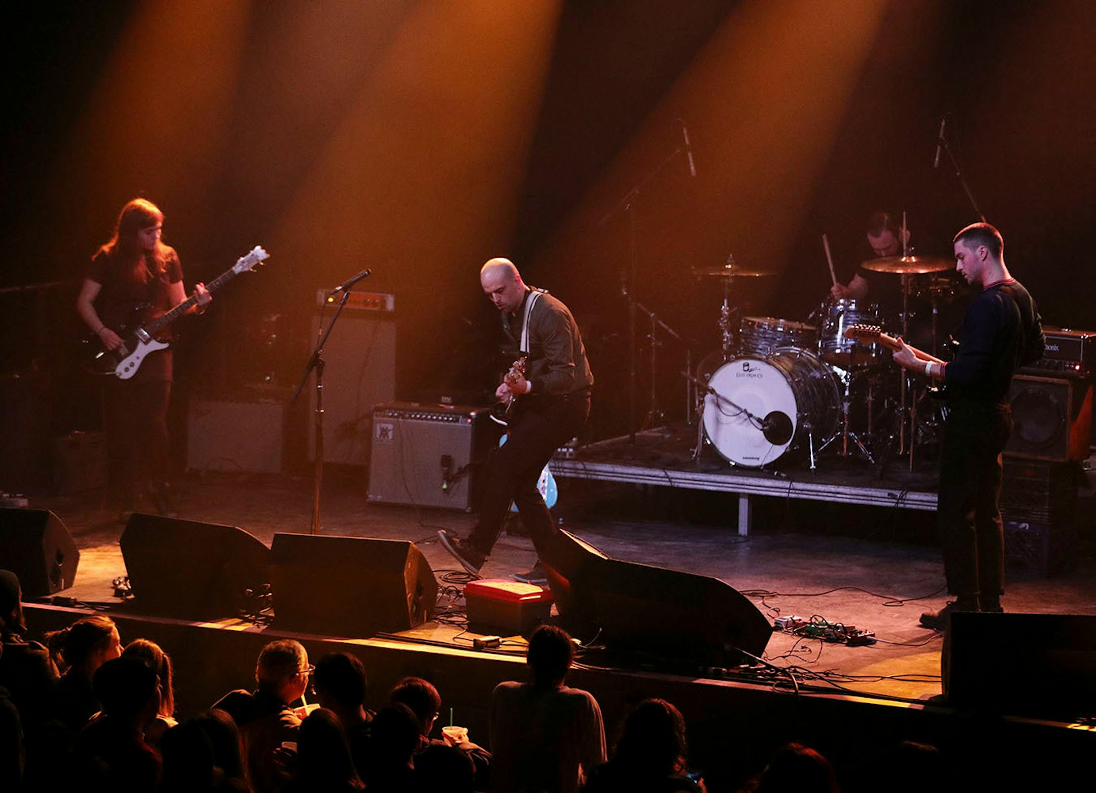 The band Blaha consisting of, from left, Allison Gunderson (bass), Mike Blaha (vocals, guitar), Noah Paster (drums) and Dylan Rosen (guitar) played Friday night.
