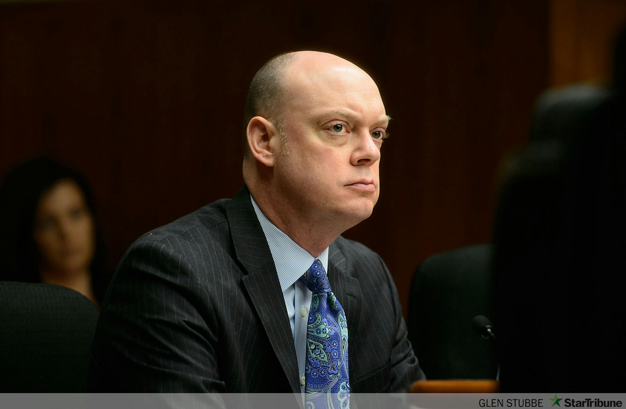 MNsure Interim CEO Scott Leitz testified before the MnSure Oversight Committee at  the State Capitol.       ]   GLEN STUBBE * gstubbe@startribune.com   Wednesday, April 9, 2014
