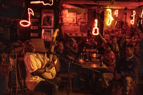 Terry "Big T" Williams played for a packed house at Red's Lounge, an authentic juke joint in the Arts &amp; Culture District of downtown Clarksdale, Miss.