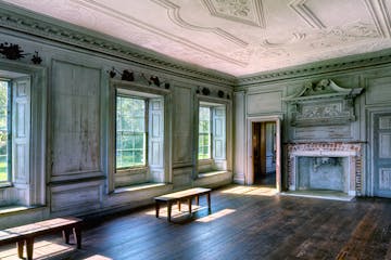 The drawing room walls at Drayton Hall in Charleston, S.C., haven't been painted since the Civil War era.