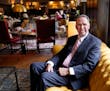 Joe Puishys, chairman of the Minneapolis Club board, sits in the downtown club’s dining room.
