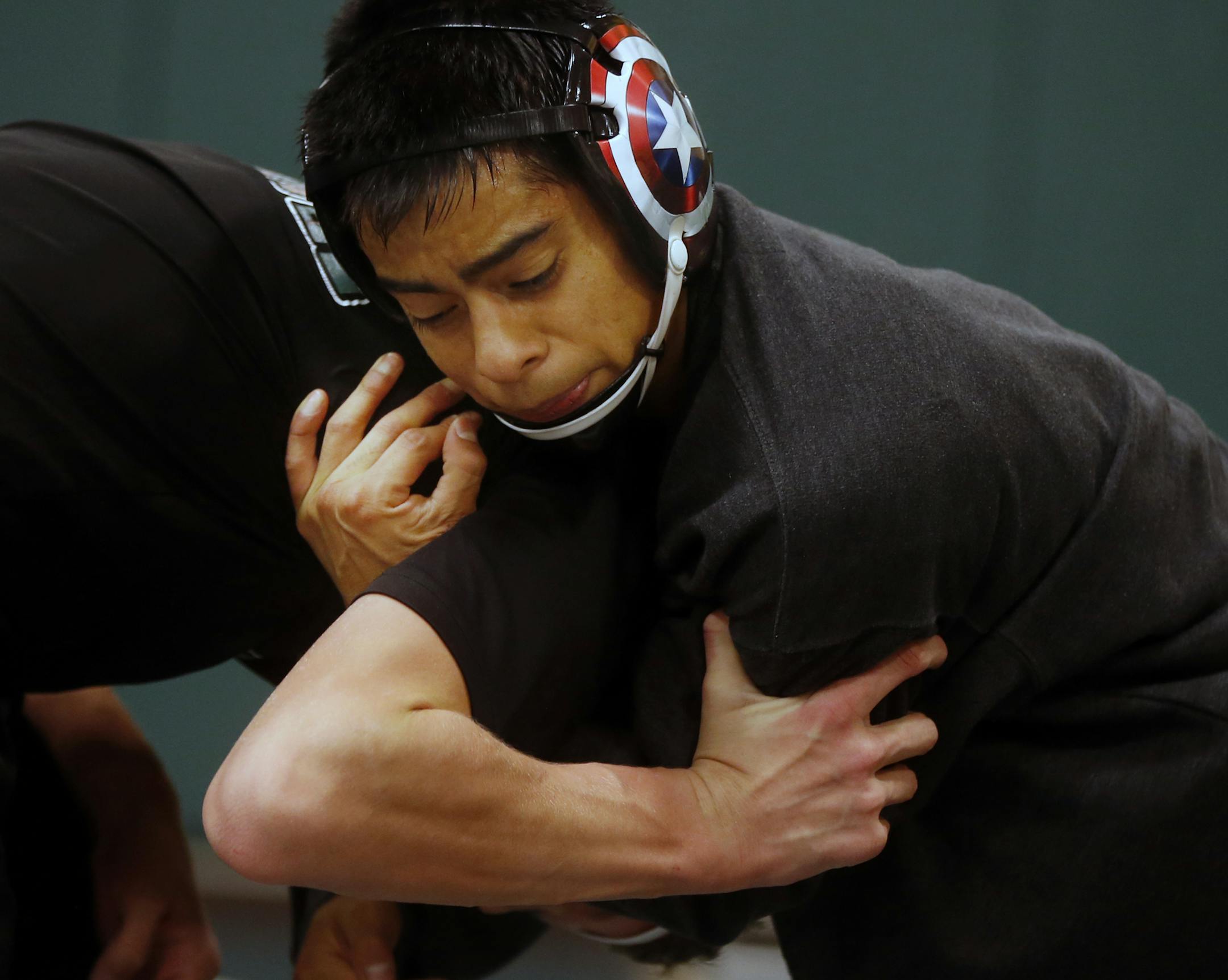 Luke Nolden created some pride for the Spectrum program when he wrestled at state as a sophomore.