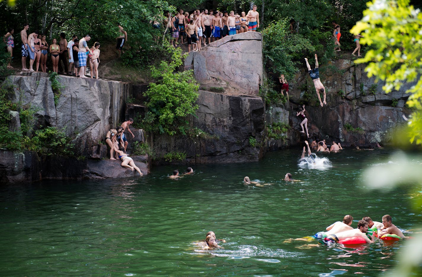 Quarry 2 at Quarry Park and Reserve in St. Cloud is a popular summer spot for young people.