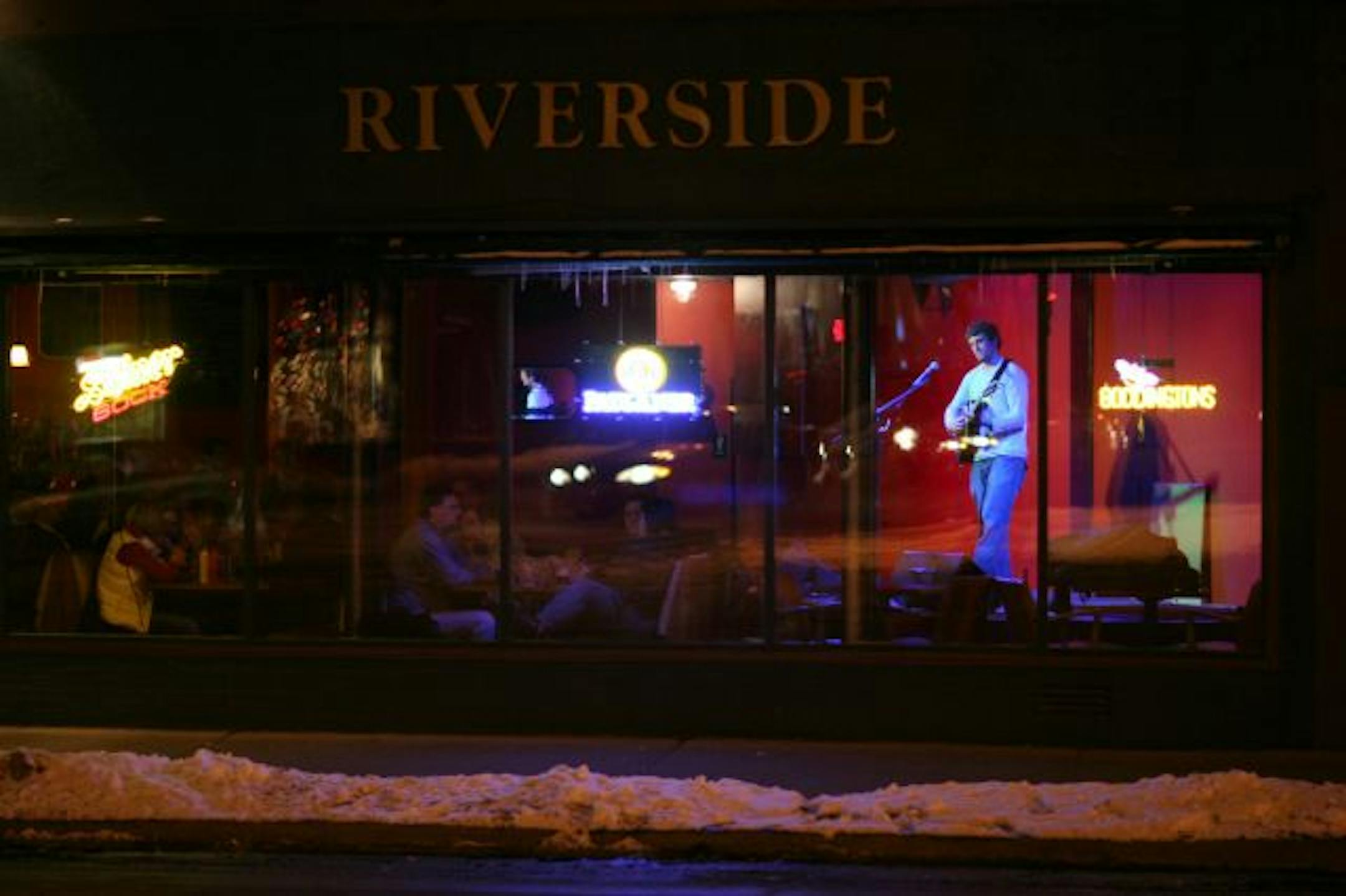 Singer/songwriter Jim Buri performed on the stage at the new Acadia Cafe Wednesday night in Minneapolis.