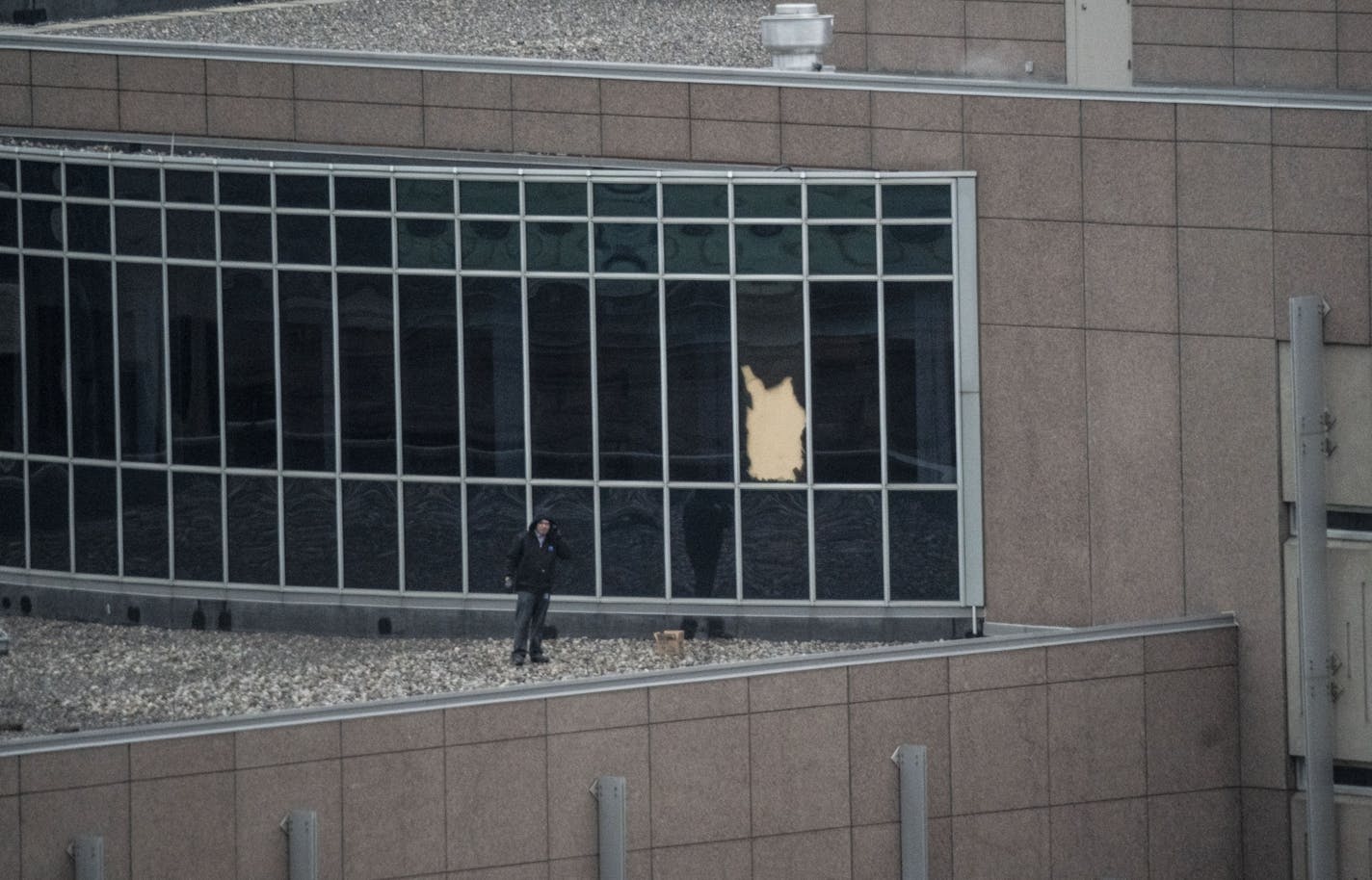 Scene of a jailbreak at the Hennepin County Jail in Minneapolis on November 28, 2018.