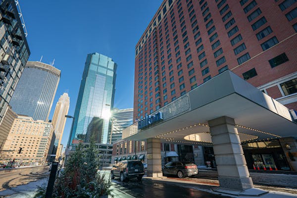The Hilton Hotel is the largest hotel in the state and an anchor in downtown Minneapolis. 