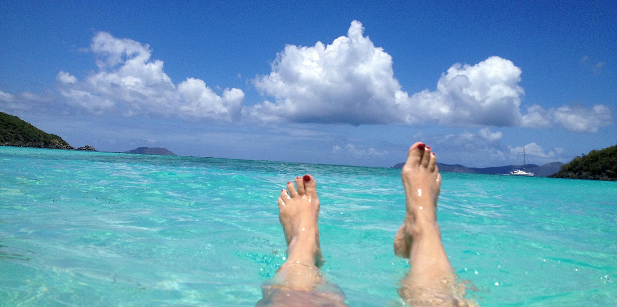 Hawksnest Bay, St. John, makes a pleasant place to float. Photo by Laura Zahn, special to the Star Tribune