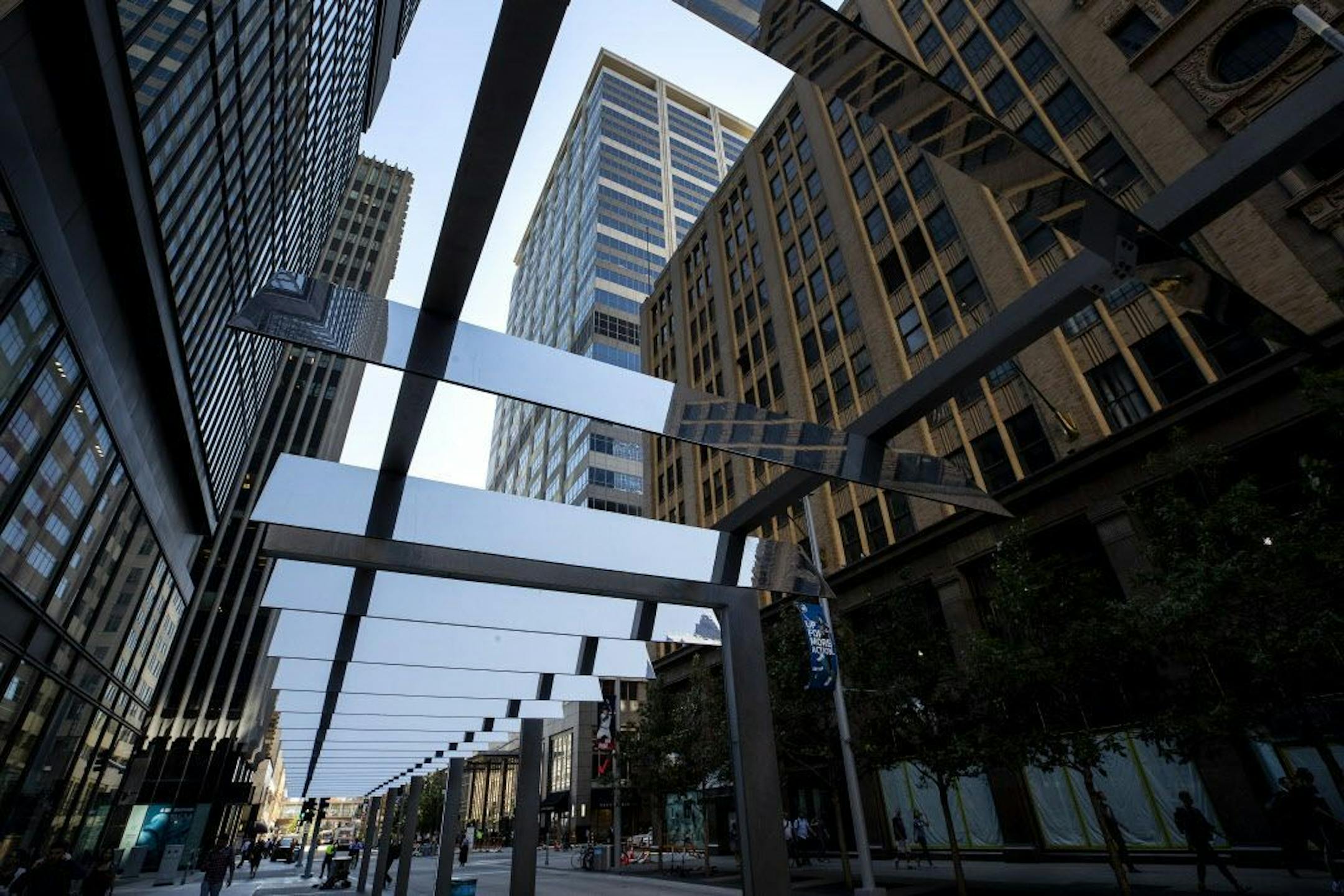 The light walk on Nicollet Mall.