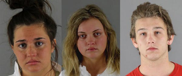 From left: Briana Marie Martinson, 20; Megan Cater, 19; Noah John Peterson, 21