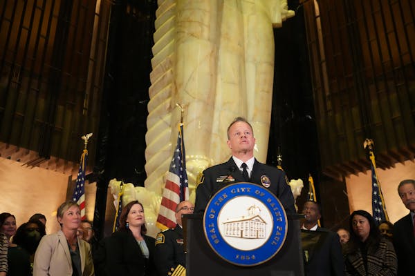 Axel Henry, photographed on Nov. 1 when he was nominated to be St. Paul’s police chief, was sworn in Wednesday.