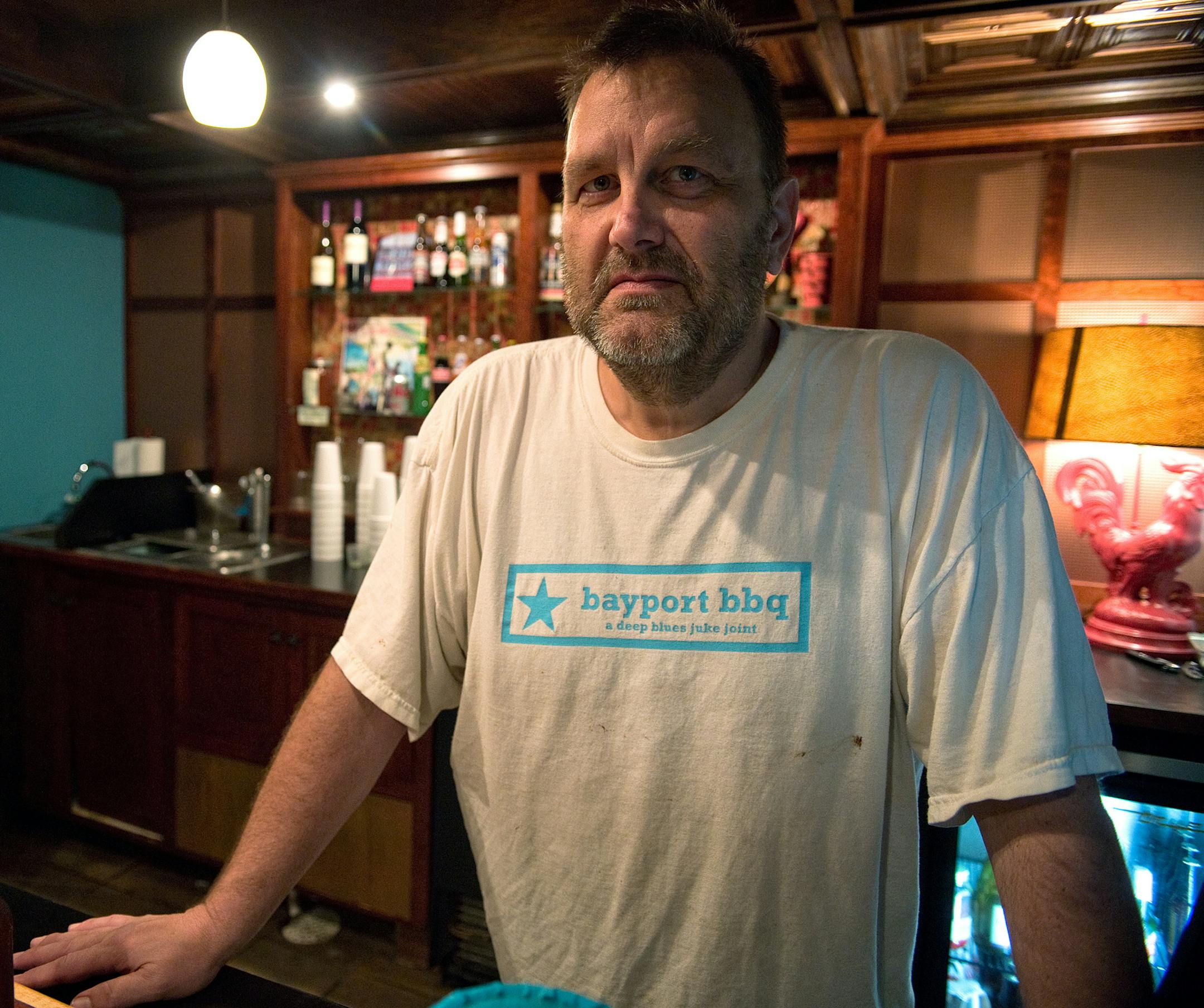 Bayport BBQ owner and blues enthusiast, Chris Johnson. ] (SPECIAL TO THE STAR TRIBUNE/BRE McGEE) **Chris Johnson (Bayport BBQ owner)