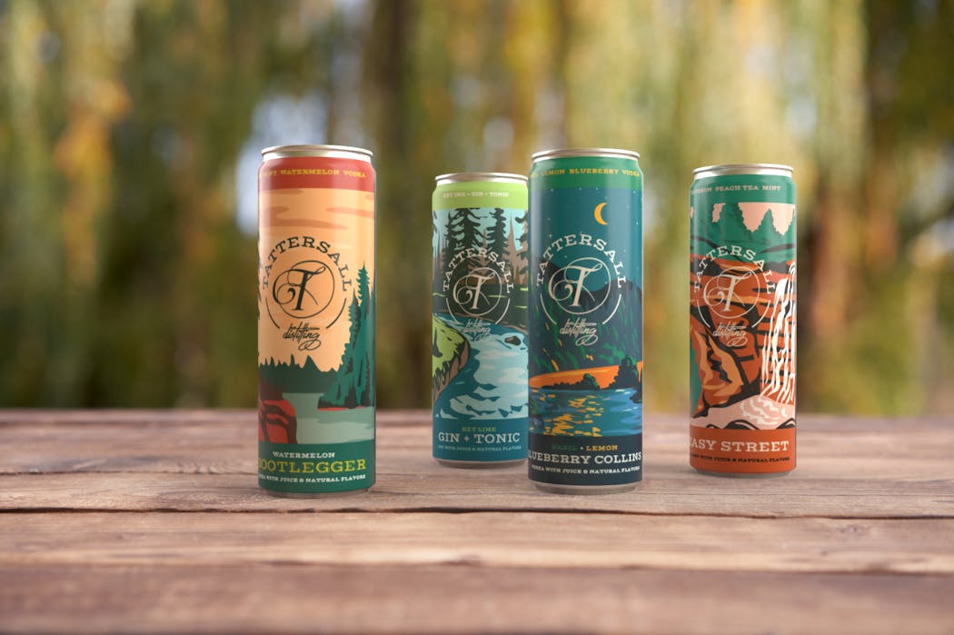 Tattersall Distillery just launched a new lineup of canned cocktails including a watermelon twist on the popular Bootlegger, a minty drink for summer.