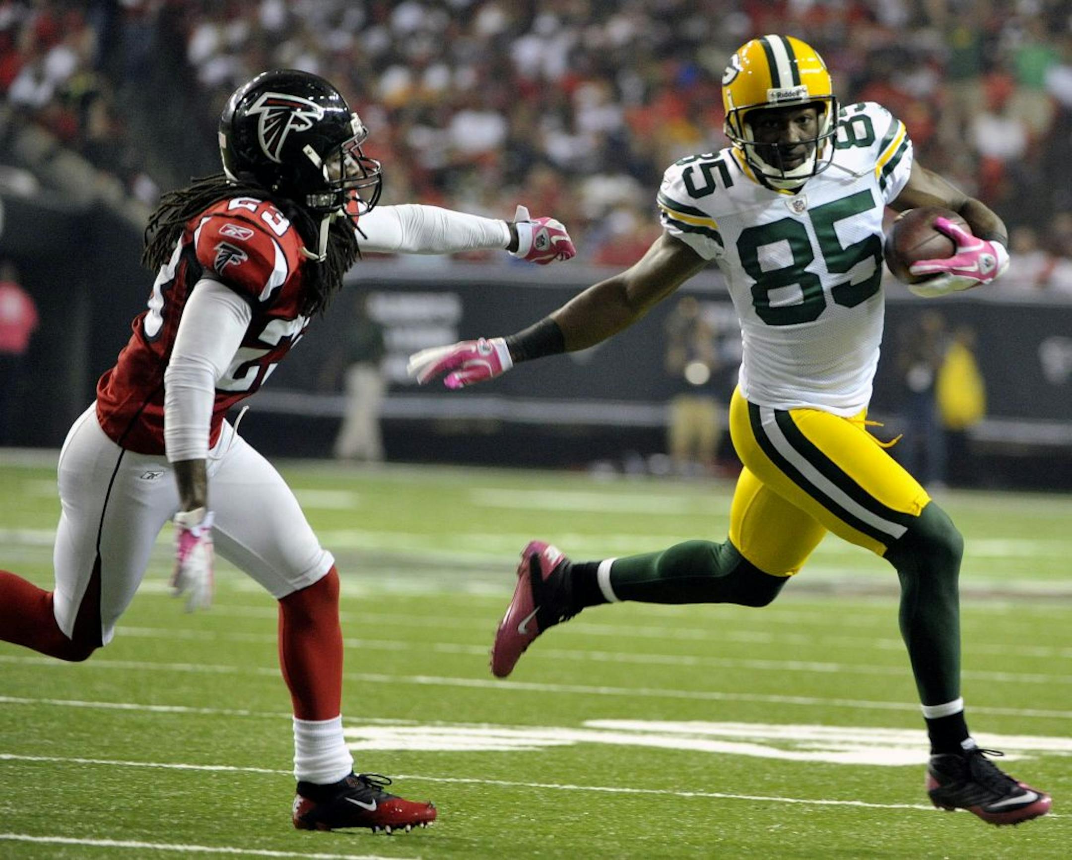 Green Bay Packers wide receiver Greg Jennings (85)