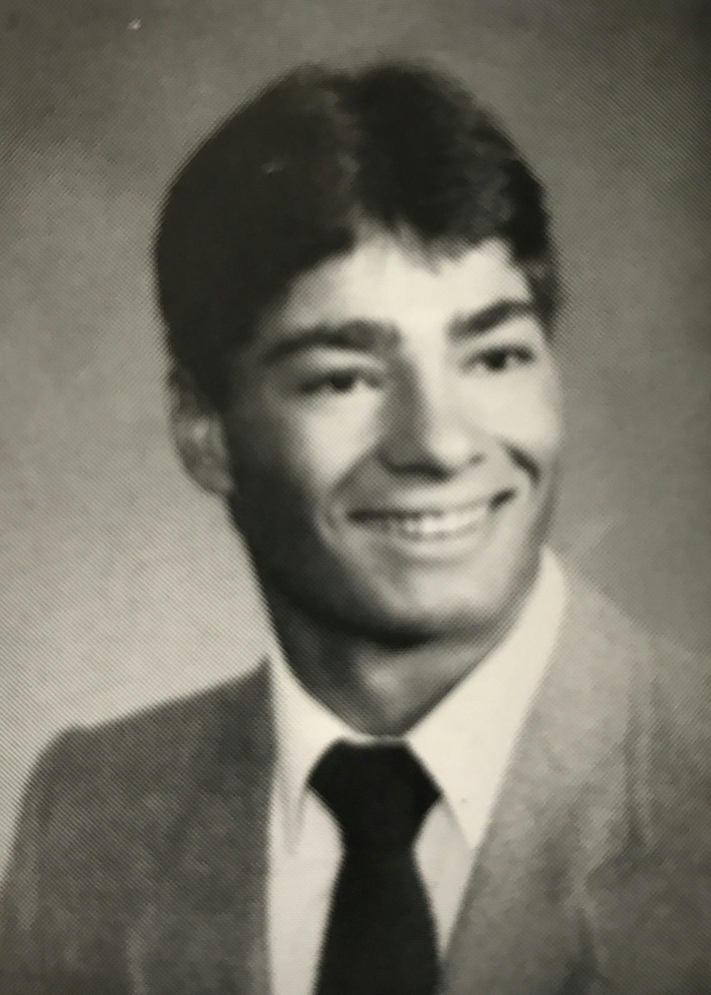 Mark Vande Hei's high school photo.