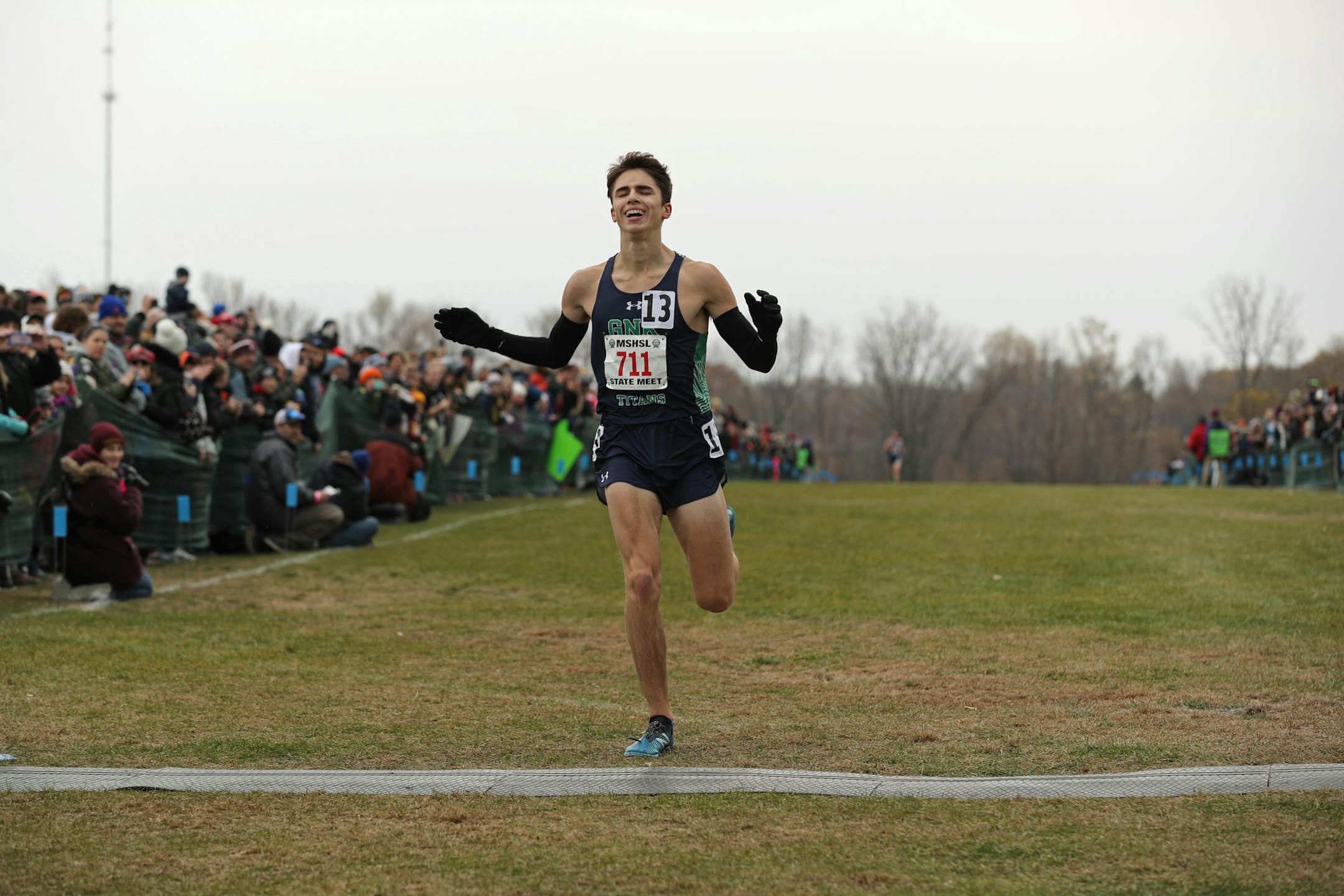 Geno Uhrbom of Greenway Nashwauk Keewatin, who won the boys' Class 1A cross-country championship last November, is back to defend his title as a junior. Photo: Shari L. Gross • shari.gross@startribune.com