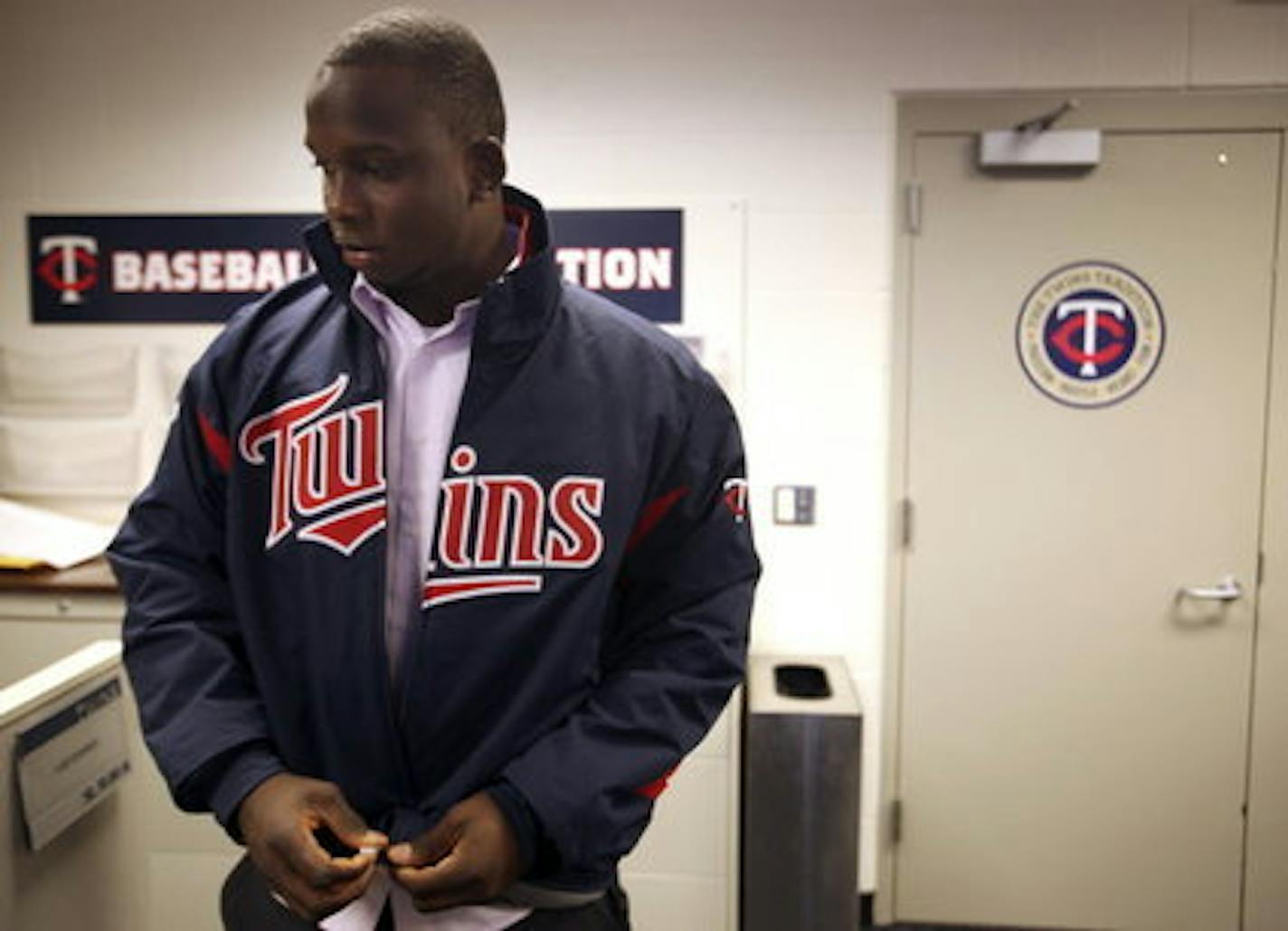 Miguel Sano at TwinsFest in 2013