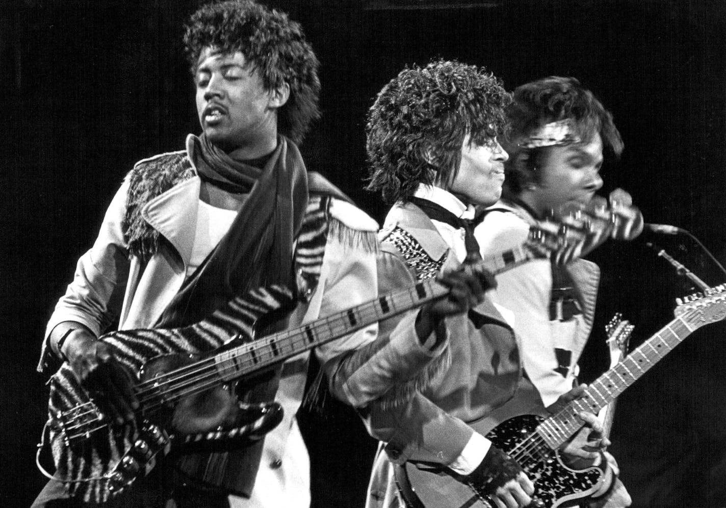 March 7, 1982: Mark Brown, Prince and Dez Dickerson.