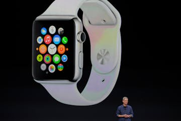 Apple CEO Tim Cook unveils the Apple Watch and says it's the next chapter in the history of the company.