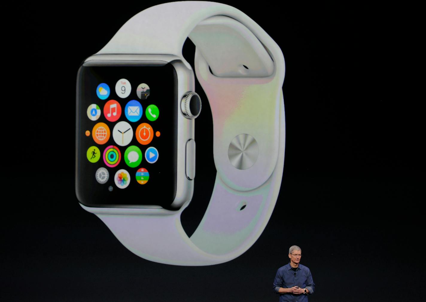 Apple CEO Tim Cook unveils the Apple Watch and says it's the next chapter in the history of the company.