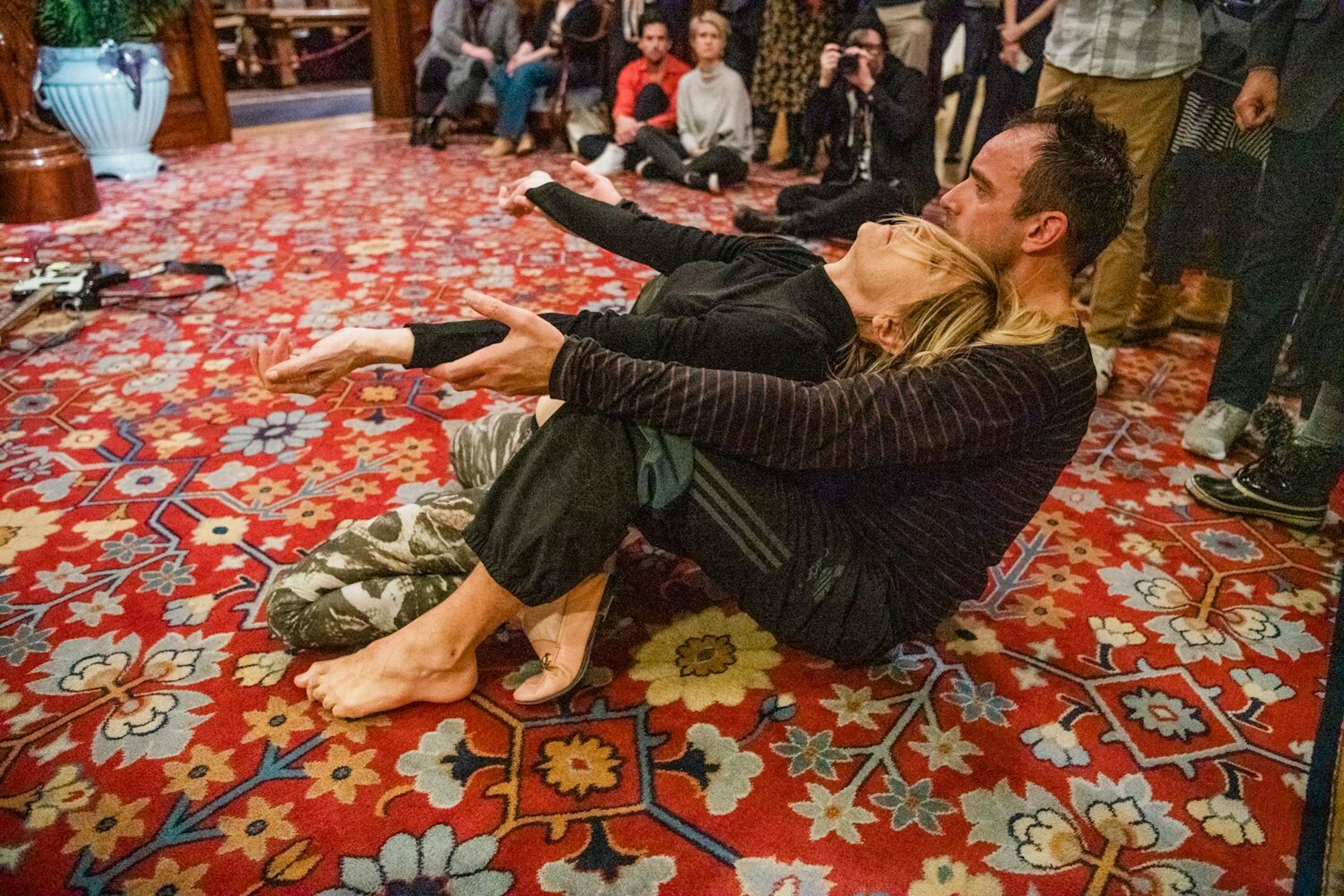 Kim Gordon performed with Dimitri Chamblas at the American Swedish Institute.