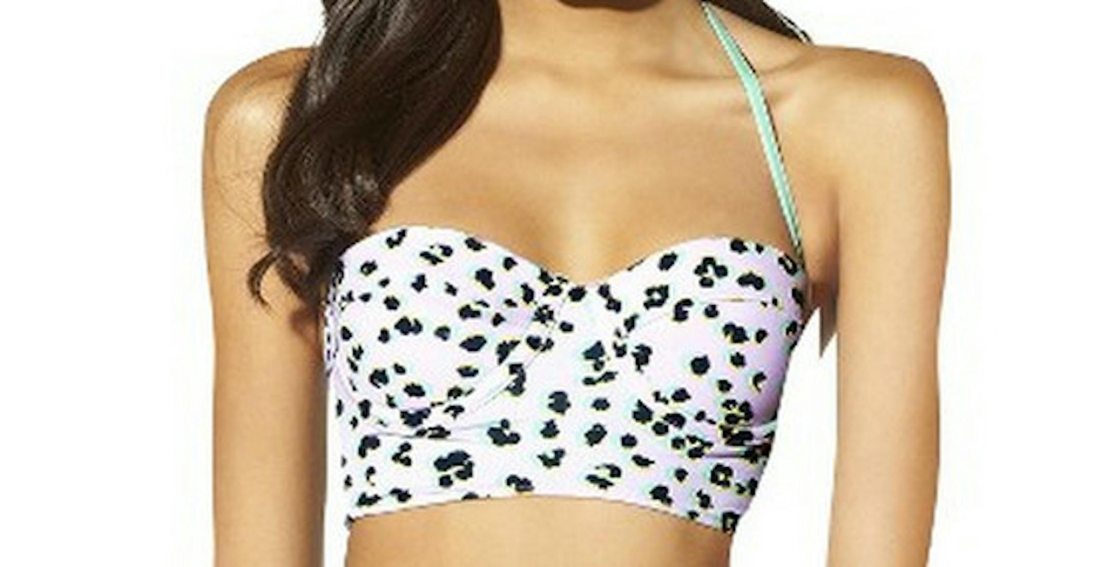 An image from Target's website shows photo-editing errors on a model's body.