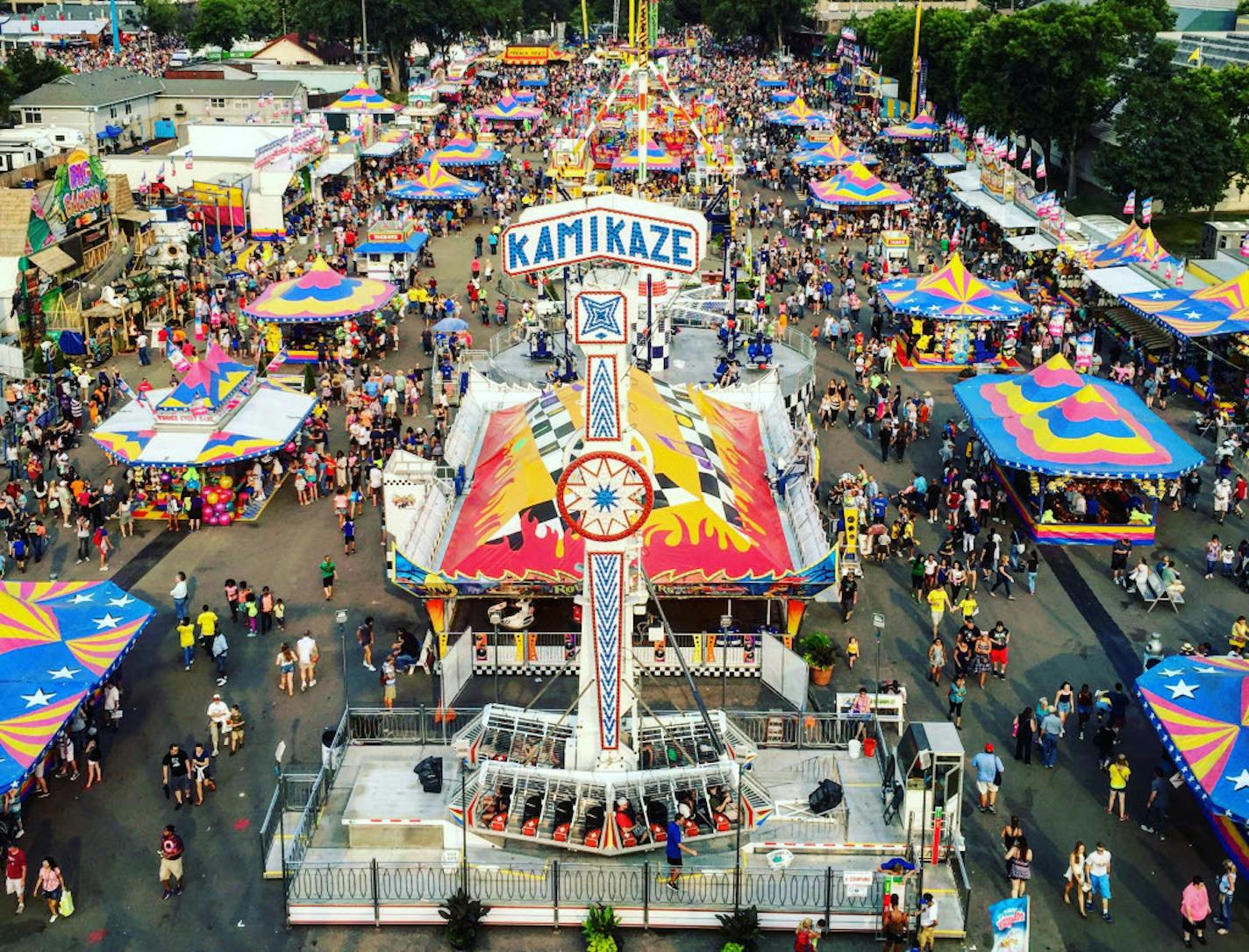 The midway at the Minnesota State Fair.