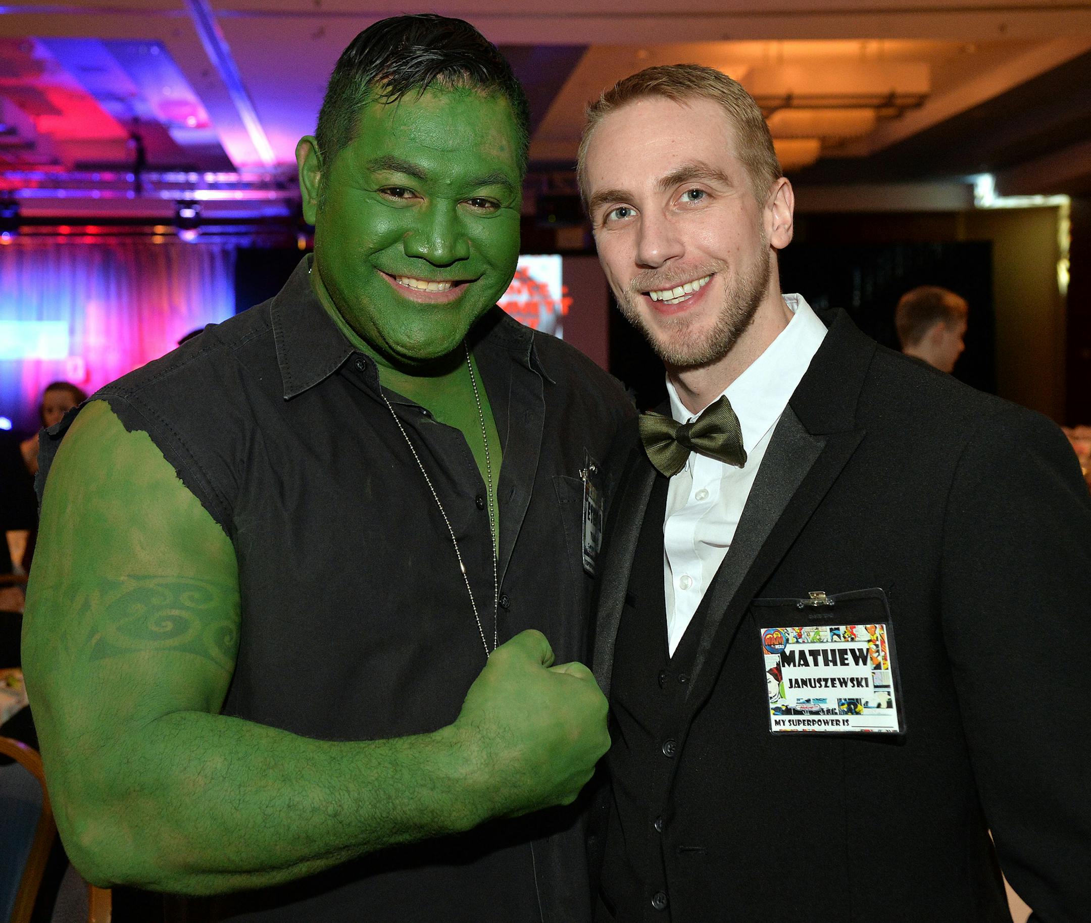 Former Minnesota Viking Esera Tuaolo and Matthew Januszewski.