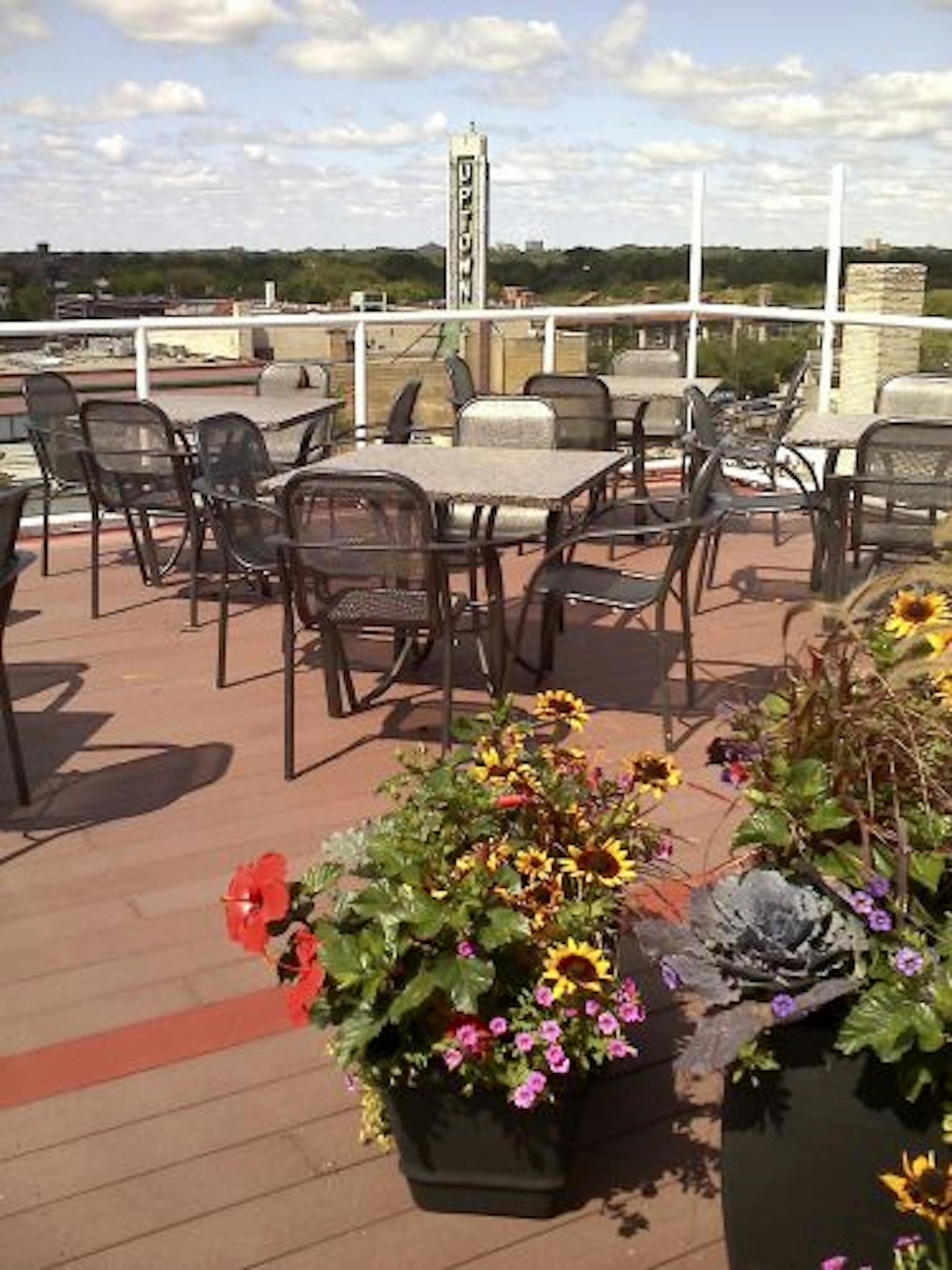 The view from Stella's double-decker rooftop.